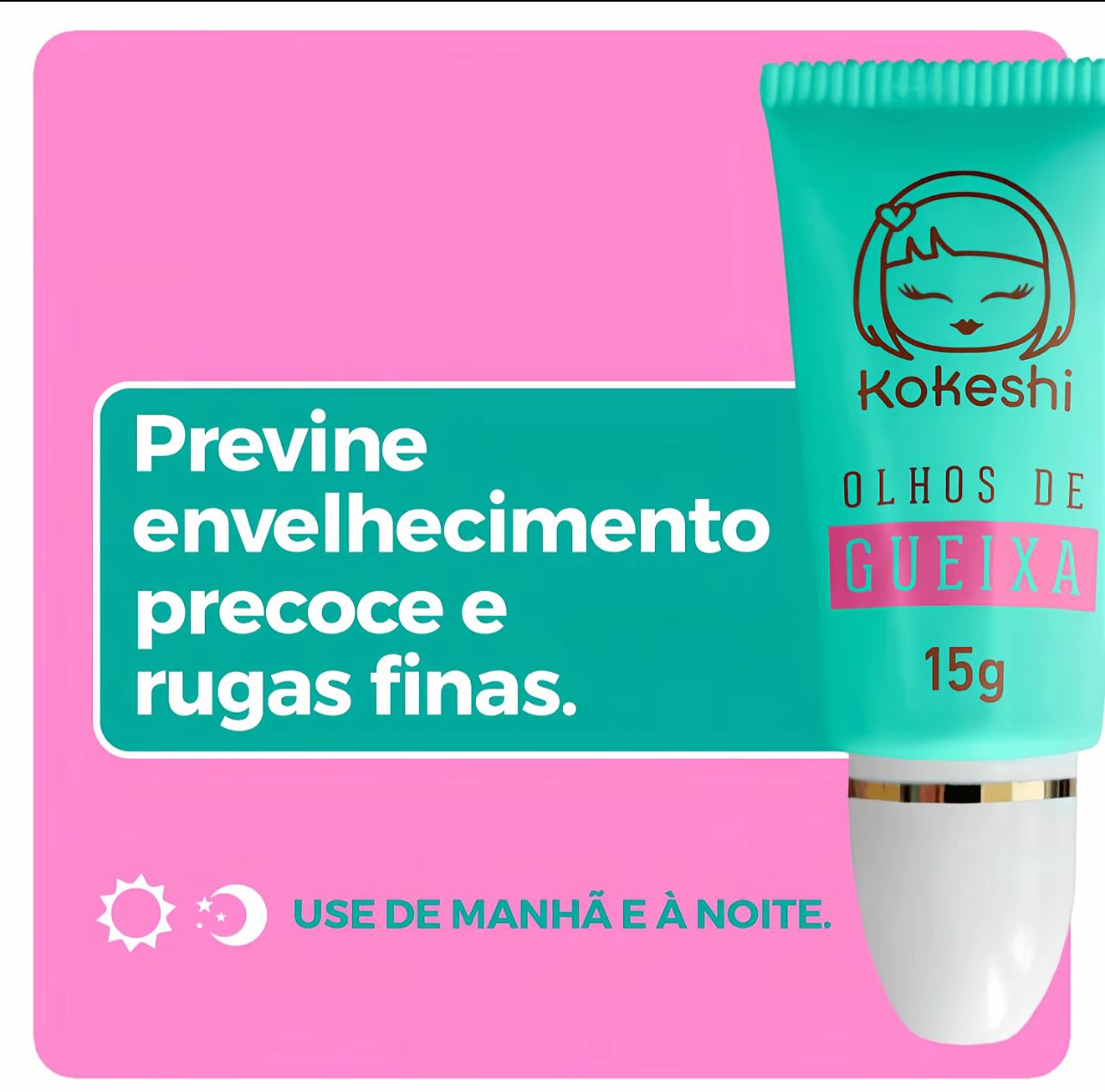 Kit Renovadores Faciais Kokeshi Pele Porcelana Olhos Gueixa - Imagem 5