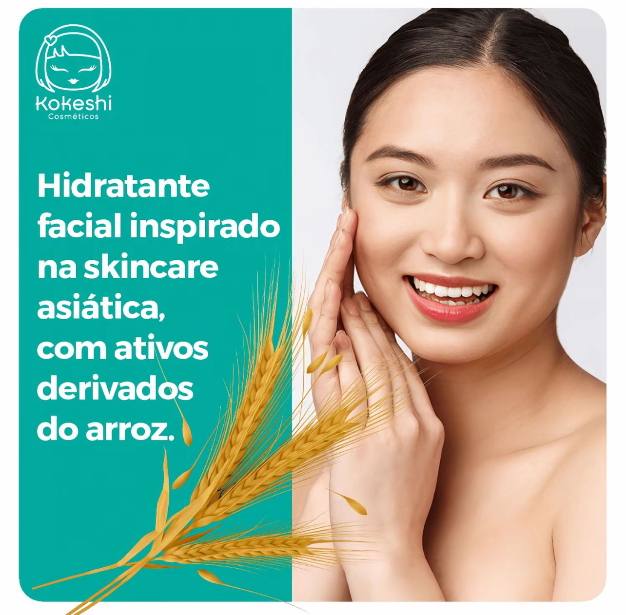 Kit Renovadores Faciais Kokeshi Pele Porcelana Olhos Gueixa - Imagem 2